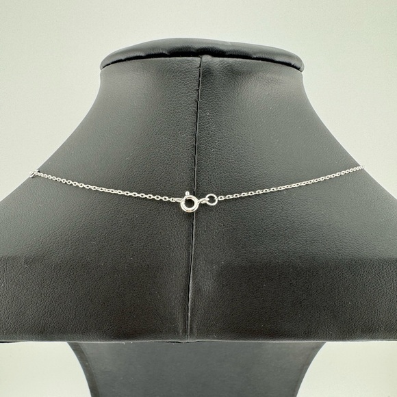 Moissanite pendant silver 925 floating dancing heart necklace by ZYI - Picture 4 of 5